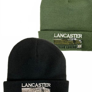 Gorro bordado Avro Lancaster WW2 RAF Heavy Bomber Aircraft, verde ou preto.