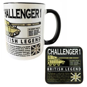 FV4030 4 Challenger 1 British Army MBT Tank Design Mug And Coaster Set