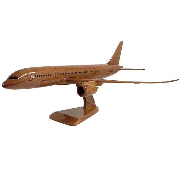 B 787 - Civilian Aircraft - Wooden Executive Desktop Model.