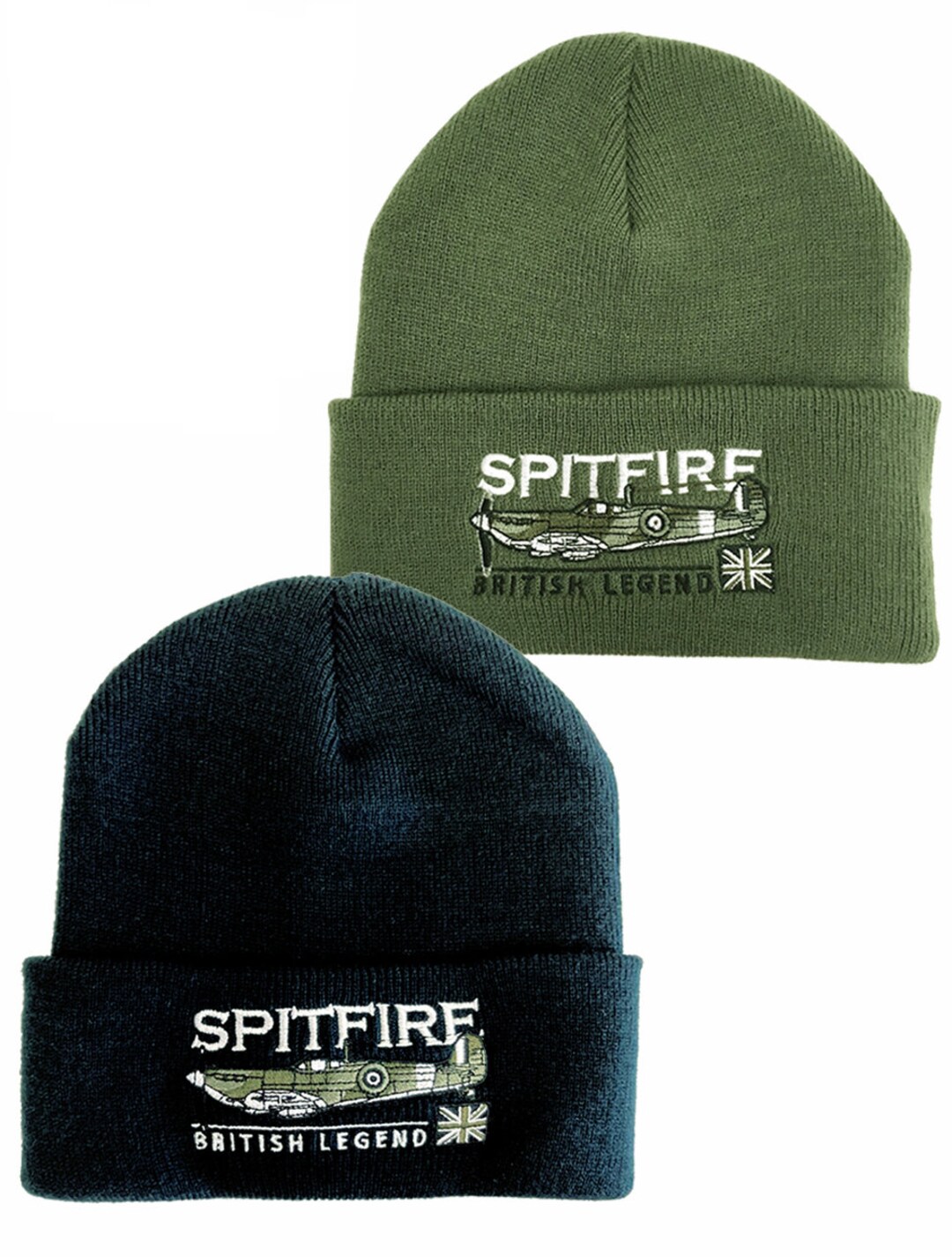 Spitfire Bighead Beanie Black Spitfire Beanie SUPERMARINE SPITFIRE