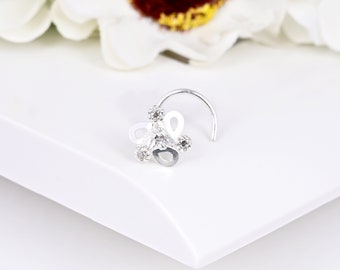 Silver Plating Diamond Nose Stud Nose Piercing