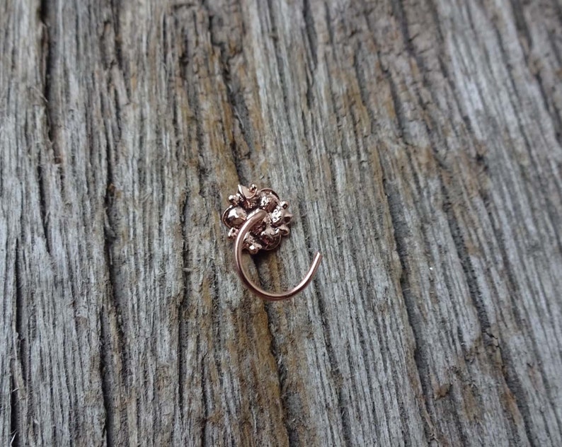 Orange Stone Nose Stud Diamond Nose Stud Nose Ring Rose Gold Nose Stud Gold Nose Jewelry Indian Nose Stud Gift For Her Citrine Nose Piercing