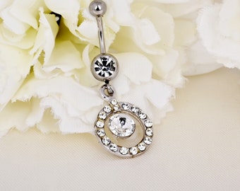 Round Dangle Belly Ring Navel Belly Ring