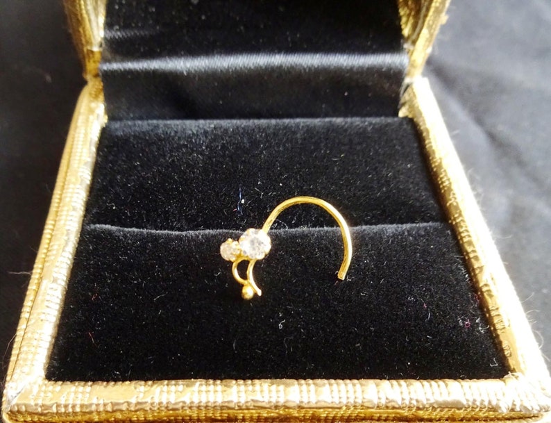 Indian Nose Stud Sterling Silver Nose Stud Crystal Nose Stud Diamond Nose Stud Nose Stud Tinny Nose Stud Twist Nose Stud Christmas Day Sale