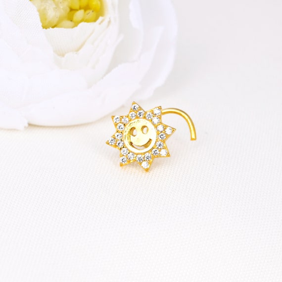 Gold sun nose stud clearance