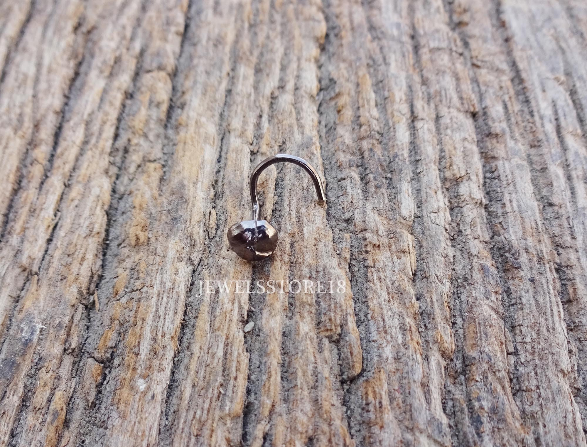 Indian Nose Stud Black Nose Ring Dangle Nose Ring Sterling Etsy