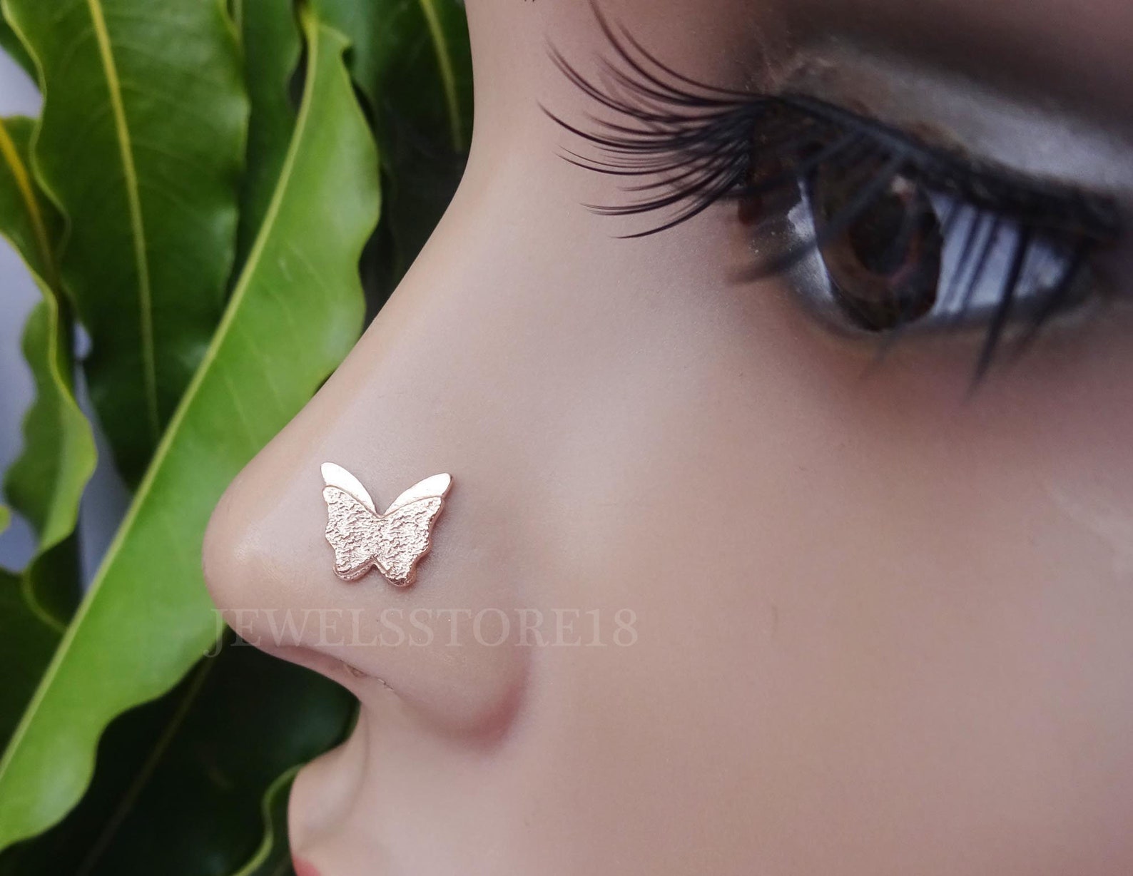 Twist Real Nose Ring Back Nose Stud Stud Dangle Nose Ring Etsy UK