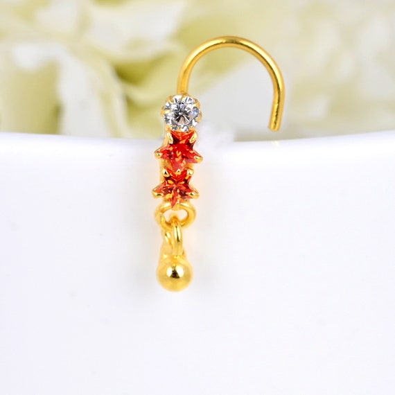 Citrine nose stud deals