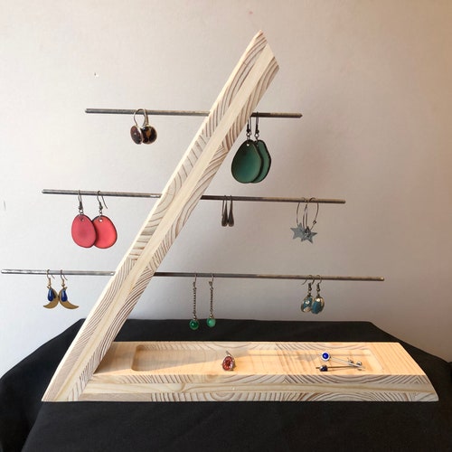 Display Jewelry Stand Rack Earrings Vinyl Record Holder Etsy