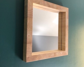 Miroir mural en bois