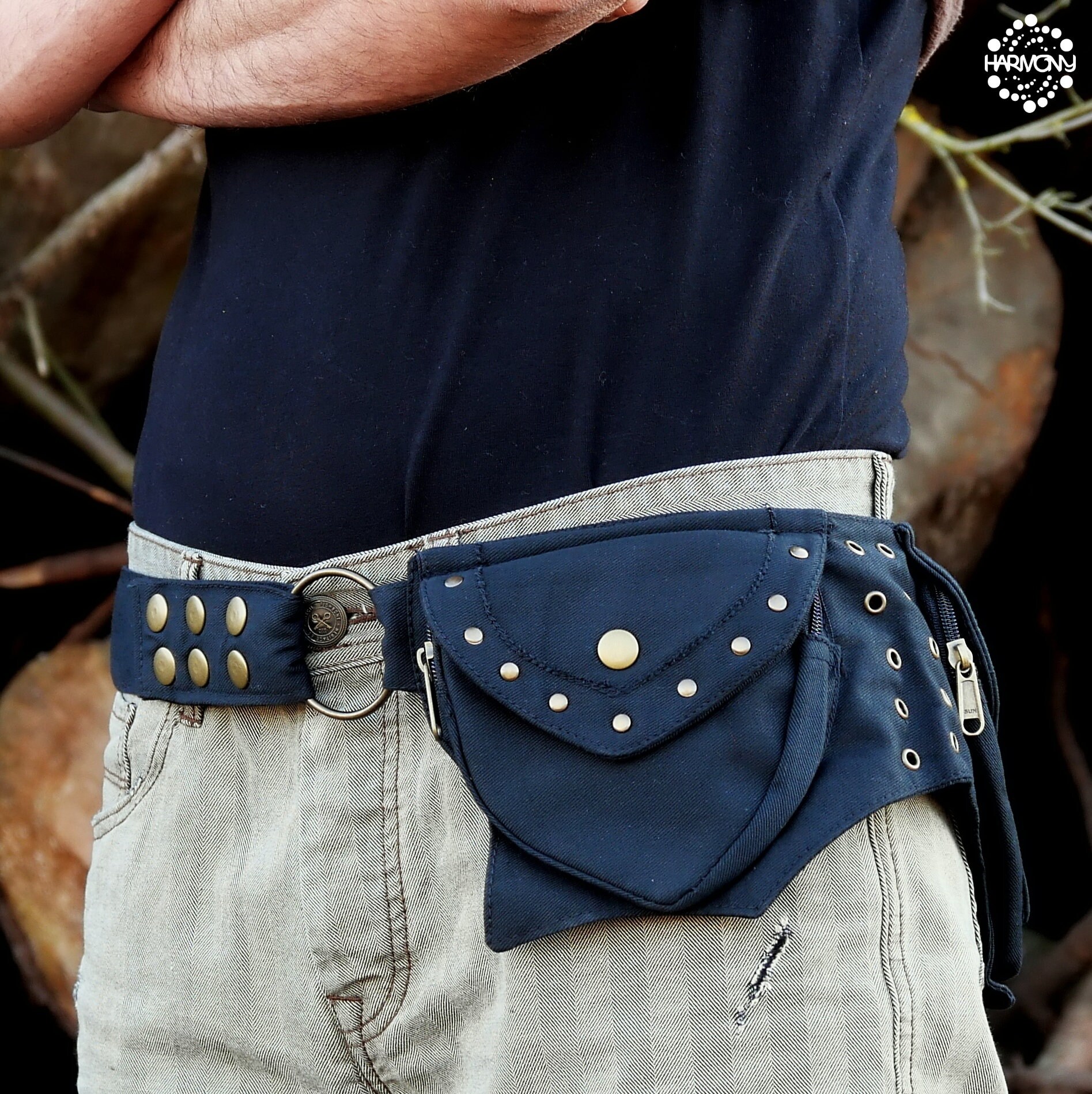 Pocket Belt Utility Belt With 4 Pockets Festival and - Etsy