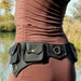 Pockets belt ~ Utility belt ~ Hip bag ~ 5 pockets ~ Black cotton ~ Unisex ~ The Ailetsbelt 