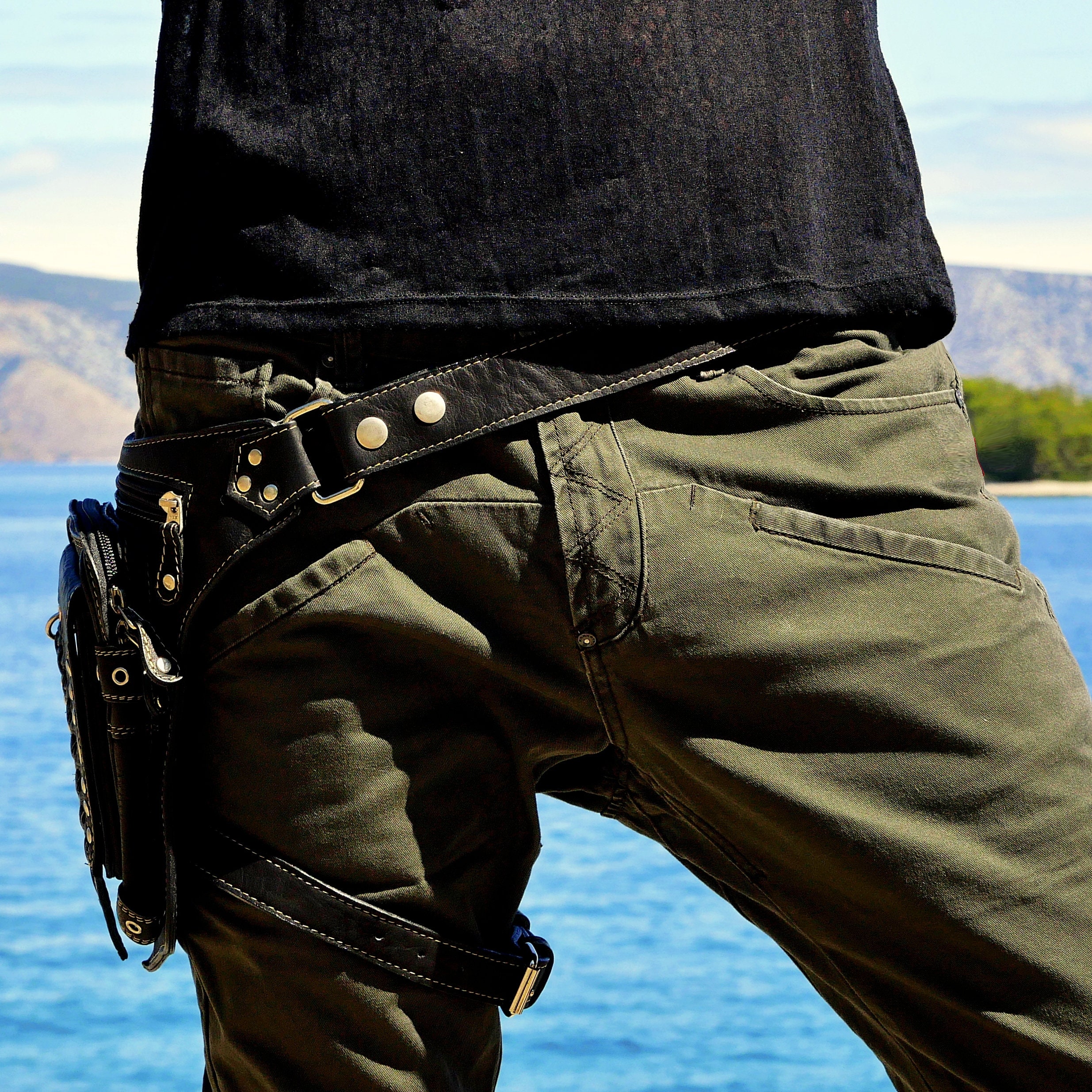 anuke★Ecoleather Belt San POWERTEC-1/2