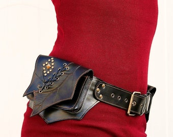 Leather Leaf Motif Waist Belt or Laurel Headband, adjustable, brown, EUC, 29-34 Leather Leaf Belt | LARP Cosplay Armor | Forest Fae Autumn  main image 4