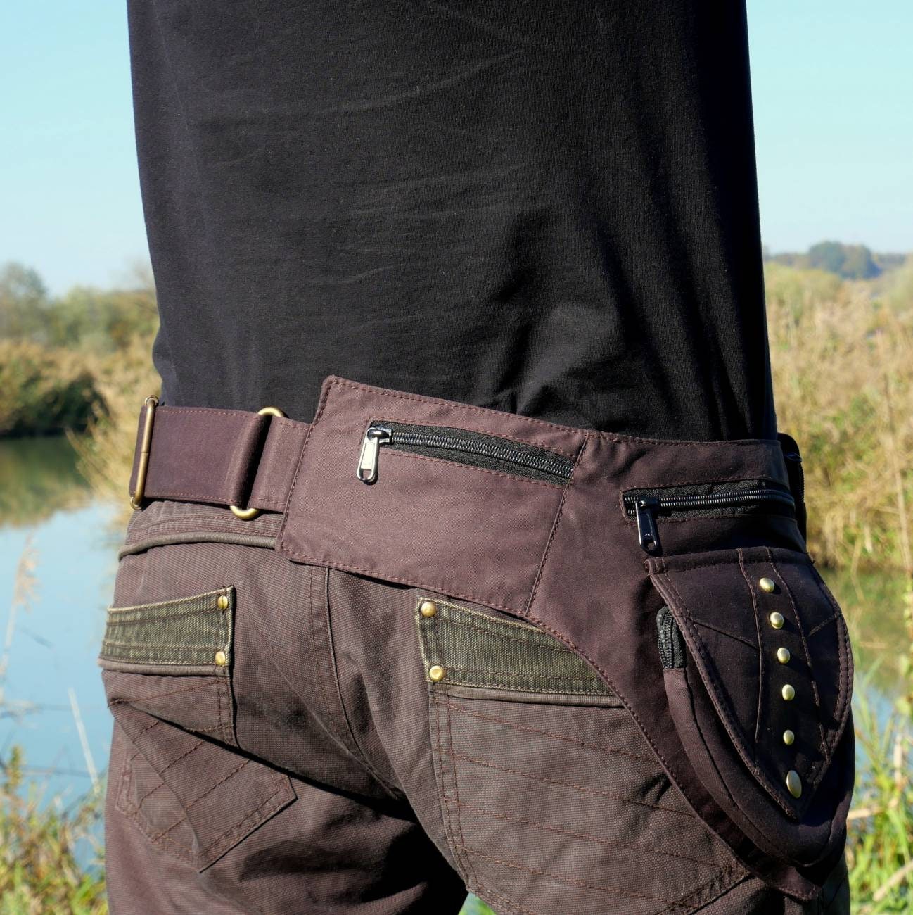 Utility Belt ~ Pockets Belt ~ Festival and Travel Bag ~ 5