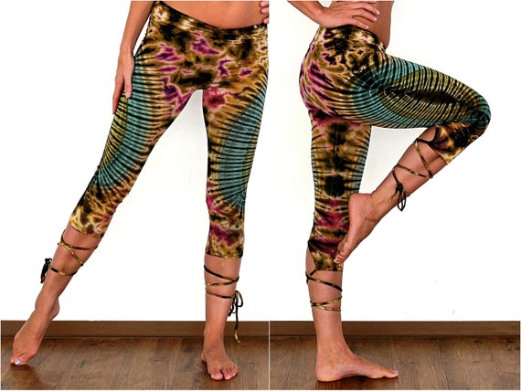 Leggings Yoga Tights With Leg Straps Super Soft and Strong Sunny Side  Tie-dye the Nataraja Leggings -  Canada