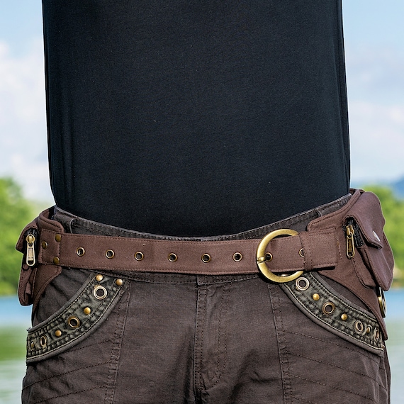 Pockets Belt ~ Cotton Utility Belt ~ for Festival, Travels and