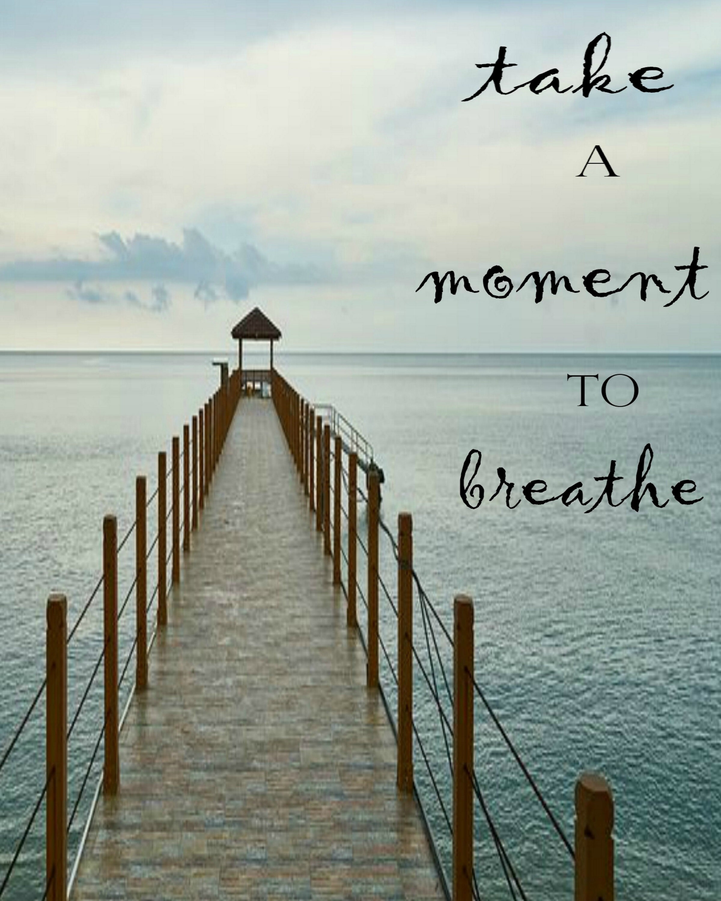 Take A Moment Quotes Take A Moment To Breathe Beach Inspiration Poster Print | Etsy Canada