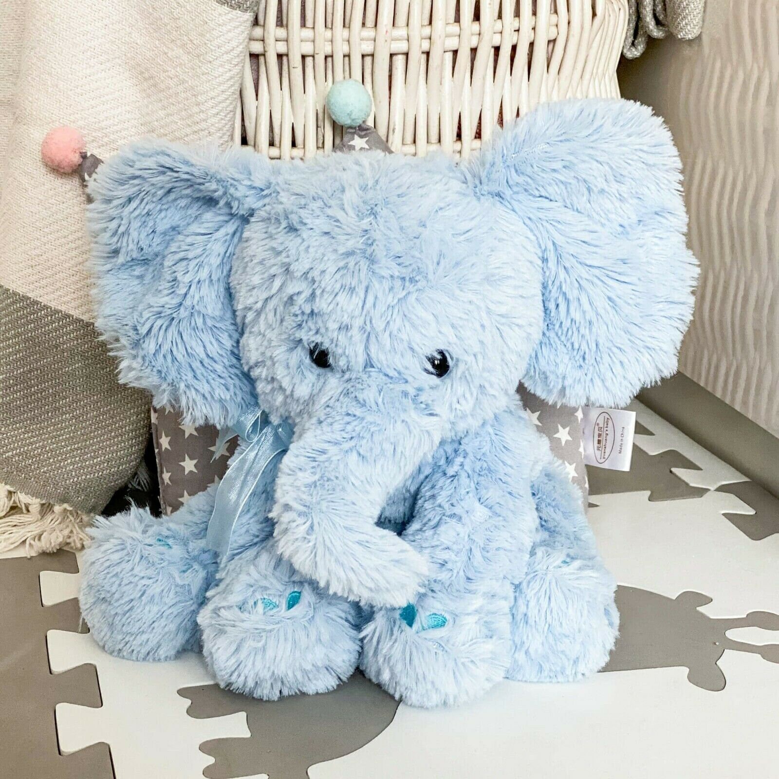 blue plush elephant