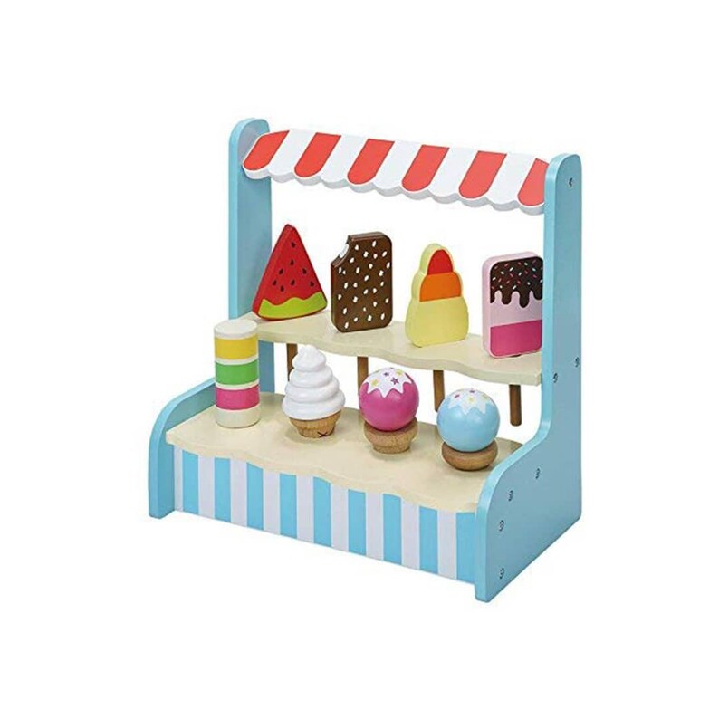 Wooden Ice Cream Shop Lolli Stand Playset Childs Wooden Etsy UK
