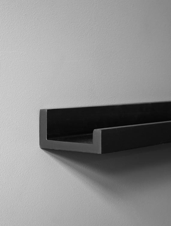 Set of 2 Black Wall Hanging Shelf 30 Cm Picture Display Etsy UK