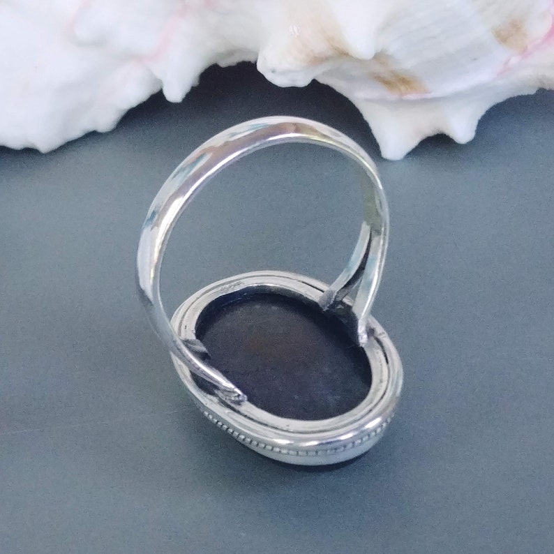 taille 61 925 sterling Silver Size 9 34 Oval Shape Labradorite Ring PURPLE Fire Labradorite Ring Purple Flash Labradorite Ring