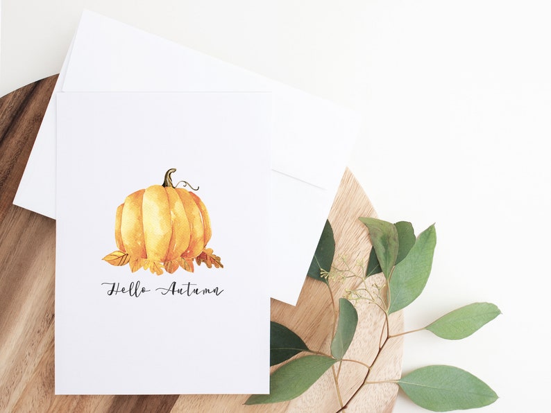 Fall Printable Halloween Print Pumpkin Art Fall Decorations Thanksgiving Decor Autumn Decor Hello Autumn Print Instant Download Art
