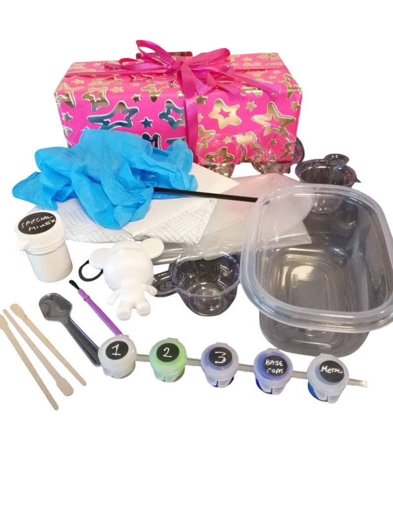 Pouring Box Pouring Fluid Bear Box Materials Kit - Etsy