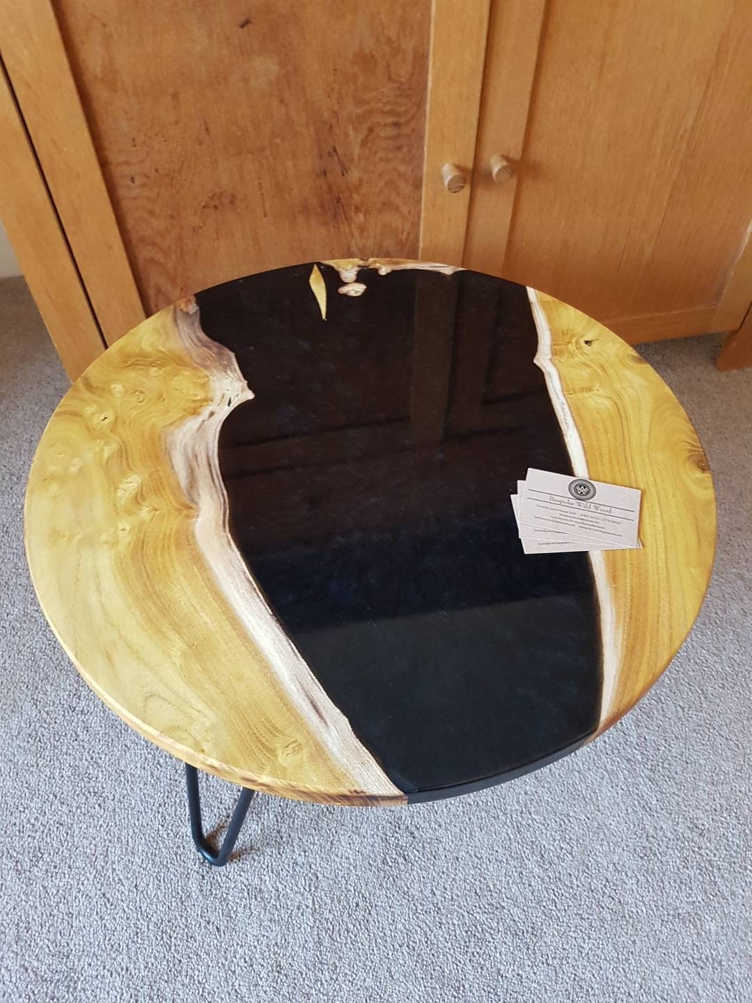 Black Round River Coffee Table Made From Mulberry and Etsy UK