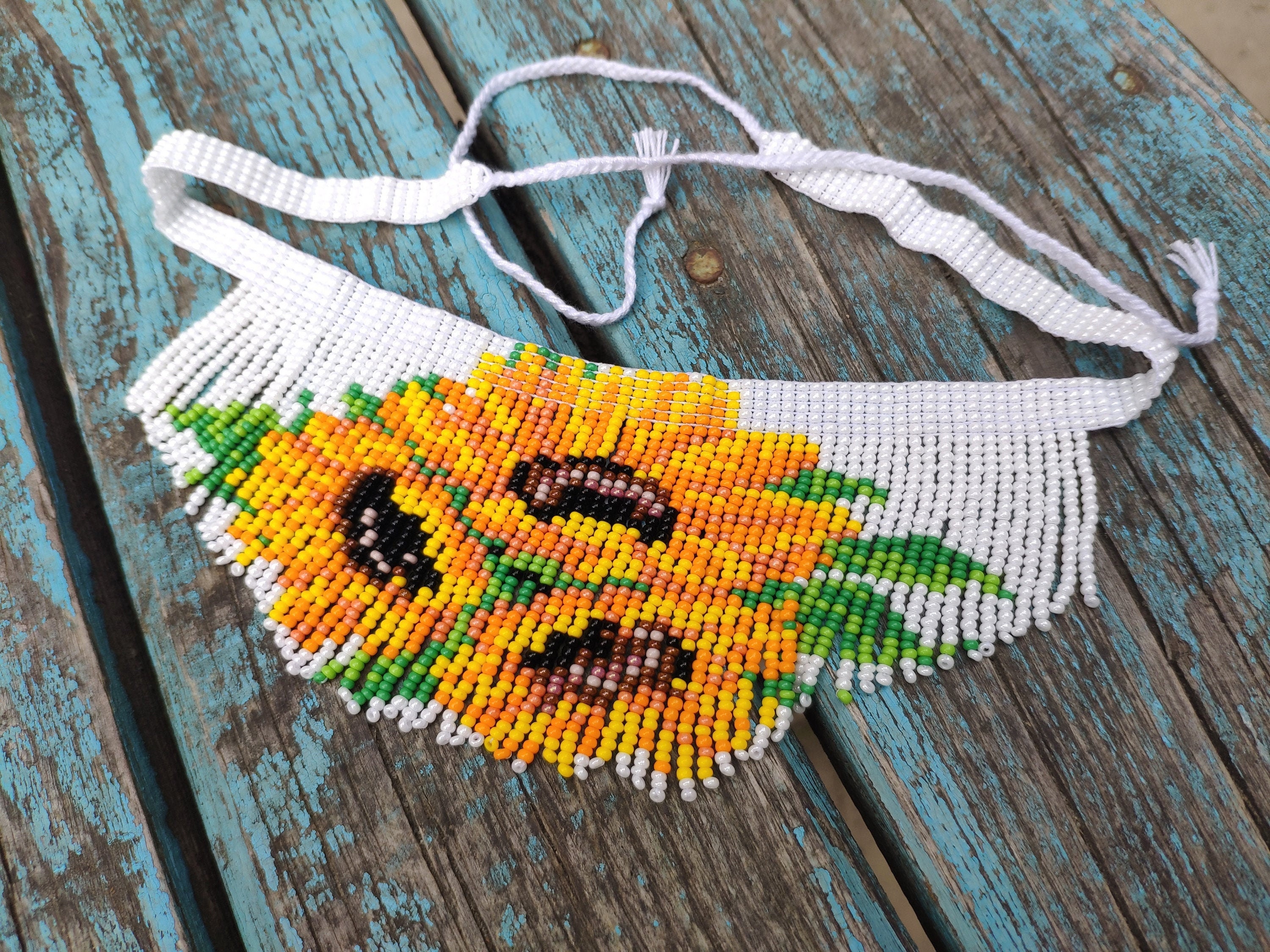 Sunflower Choker Necklace Yellow Flower Necklace for Women Etsy