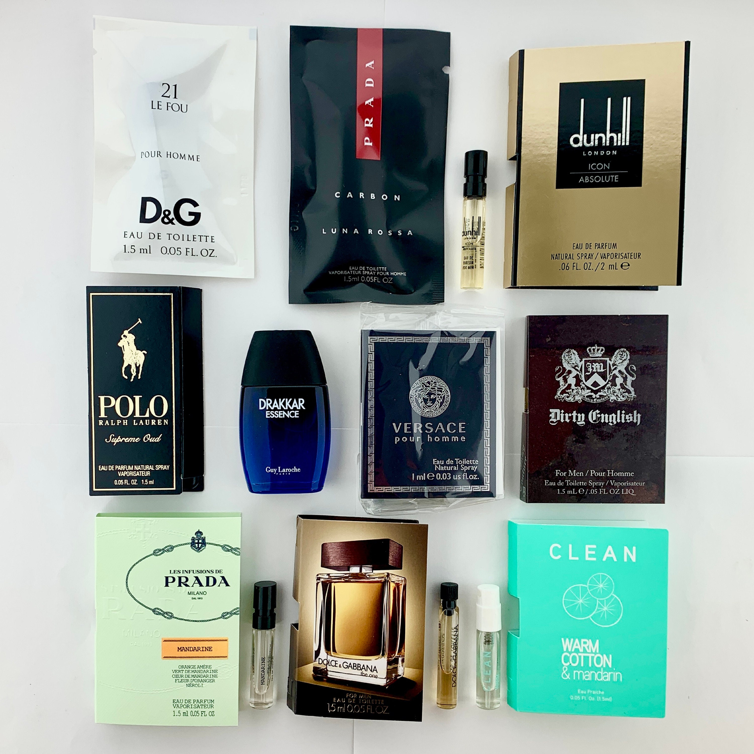 Men's Cologne Collection 10 Designer Fragrance Sample | Etsy