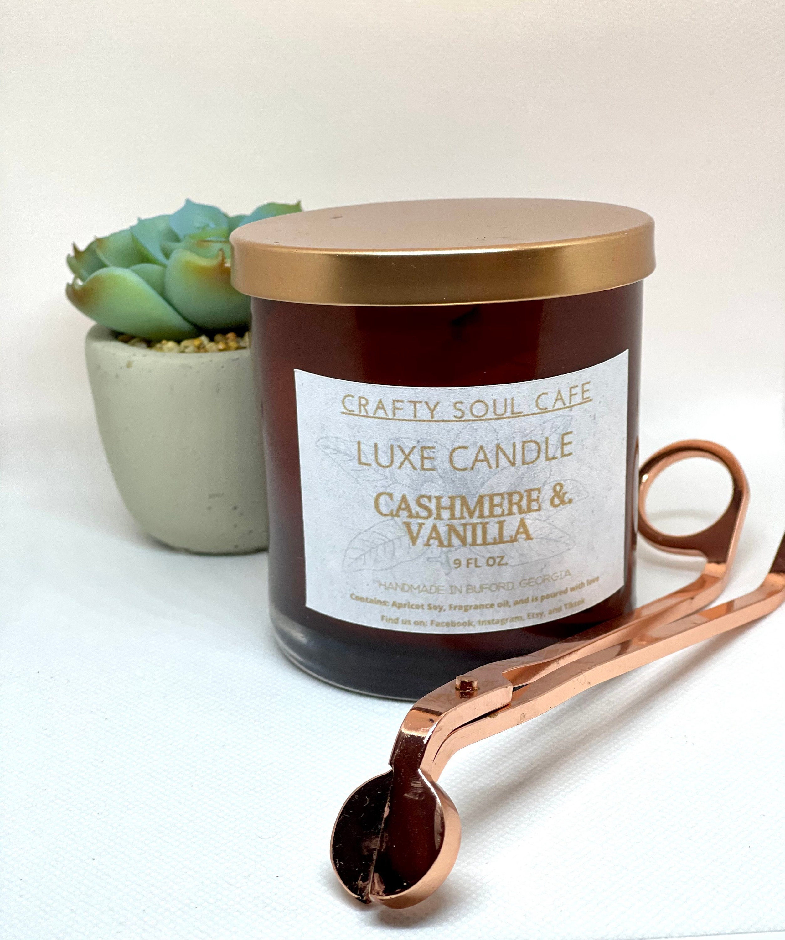 Luxe Candles CoconutApricot Wax/Wooden wick Etsy