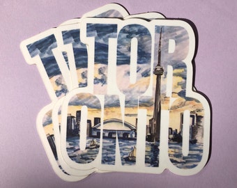 Toronto Skyline Matte Sticker