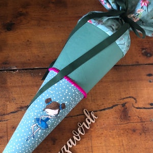 Ballerine Schultüte, personnalisable, en option avec rembourrage