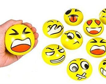 Cool Squeeze Balls Improve Anxiety and ADHD Akusety 12 Colorful Emoji Stress Balls Great Party Favors or Classroom Toys Squishy Squeezable Fidget Toy for Kids Cool Squeeze Balls Improve Anxiety and ADHD Akusety 12 Colorful Emoji Stress Balls Great Party Favors or Classroom Toys Squishy Squeezable Fidget Toy for Kids