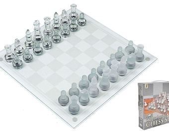 Glass Chess Set Etsy