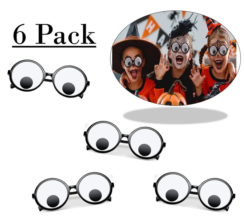 Googly Eyes Glasses Plastic Round Giant Eye Glasses Party Etsy