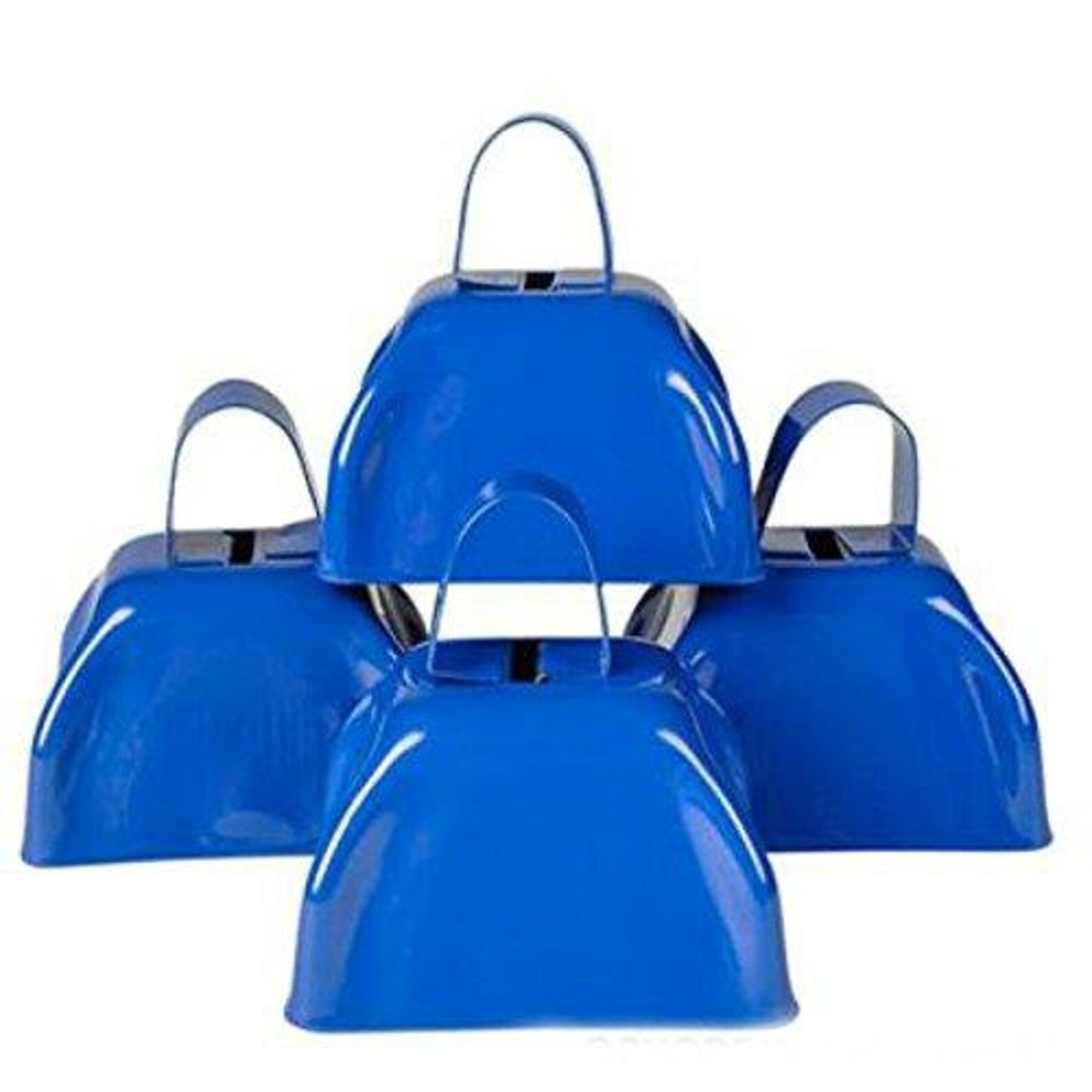 Blue Metal Cowbell Noisemakers School Cowbells Set 12 Pack Etsy