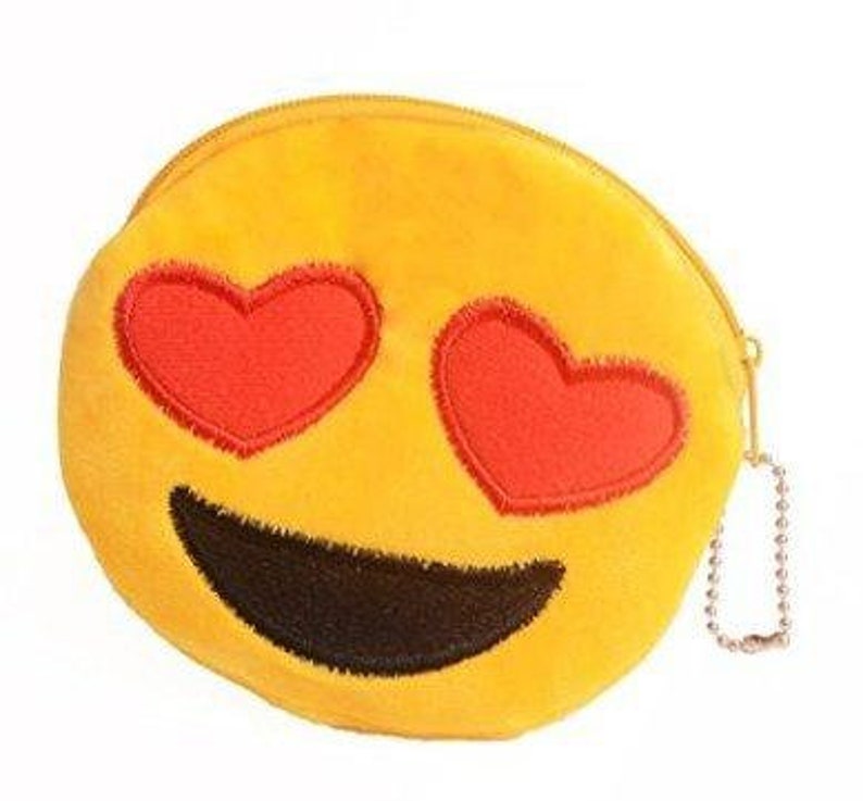 Emoji Coin Purse Pack of 5 Kids Emoticon Plush Coin Purse Etsy