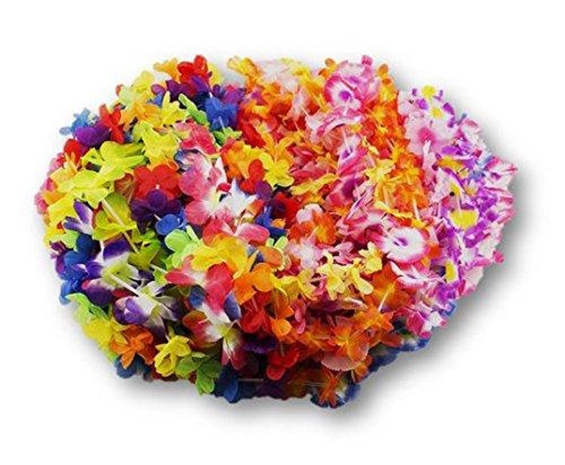 Hawaiian Leis Colorful Assortment 50 pk