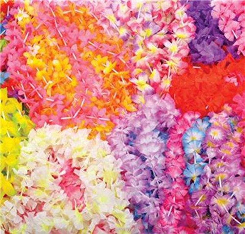 Hawaiian Leis Colorful Assortment 50 pk