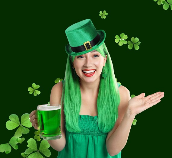 Day Leprechaun Green Top Hat 