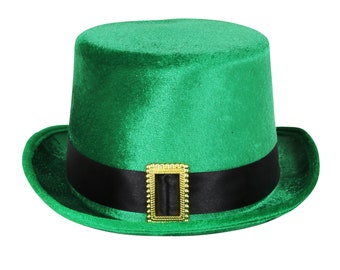 Leprechaun Green Top Hat With Buckle - Etsy