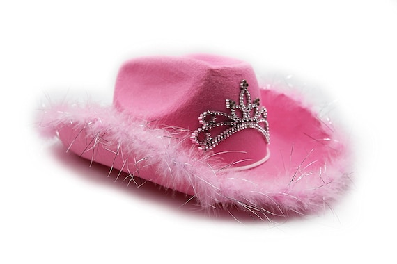 pink felt cowboy hat