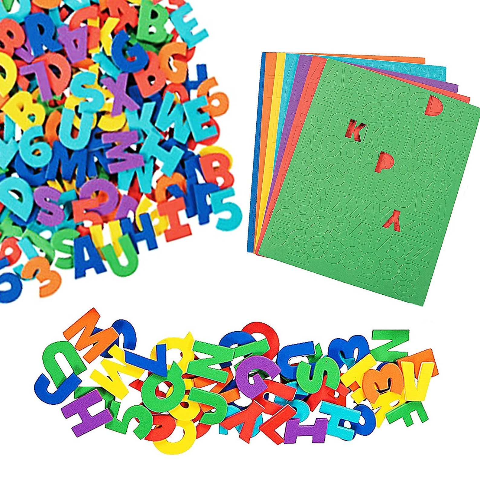 Self-adhesive Foam Letters & Numbers Assorted Colors | Etsy