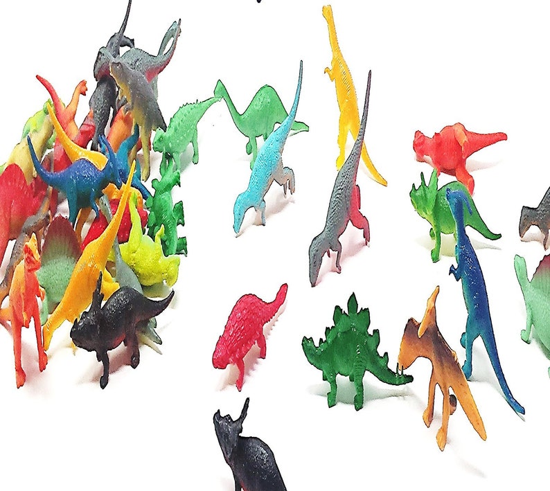 little plastic dinosaurs