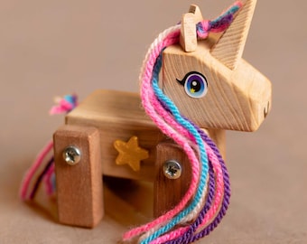 Wood Craft Kit for Kids, Build Starlight the Unicorn