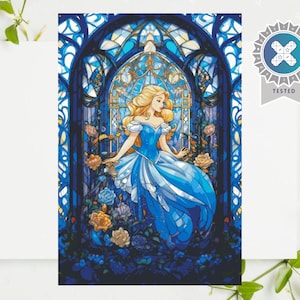 PDF "Kreuzstichmuster ""Prinzessin"" DMC, Pattern keeper Kompatibel, Instant Doawnload."
