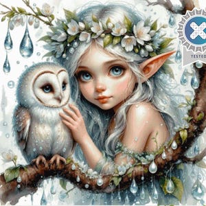 PDF &quot;Elven Pearl Drops&quot; Cross Stitch Pattern DMC Instant Download, Pattern Keeper Compatible, Fantasy Cross Stitch, ModernCrossStitch
