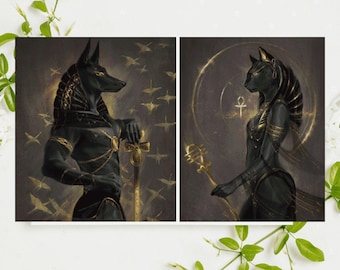 Bundle of 2 Charts &quot;Egyptian Gods&quot; Cross Stitch Patterns DMC, Pattern Keeper Compatible , Instant Download
